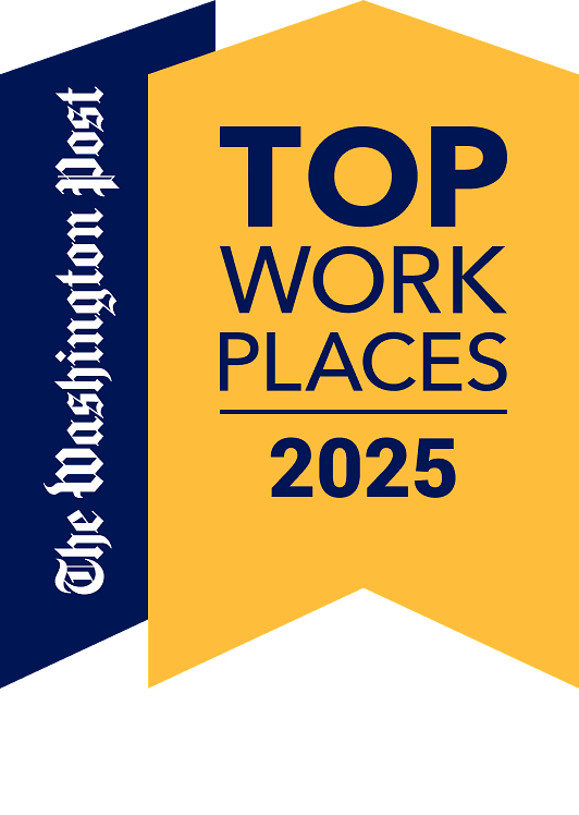 The Washington Post Top Places to Work 2025 award.